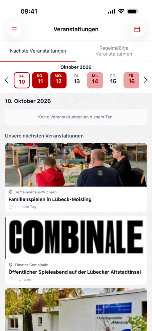 Upcoming events